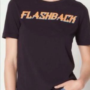 Sandro Super Soft Navy FLASHBACK T-Shirt Sz 1